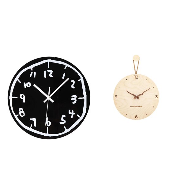 Reloj de pared silencioso, sin , decorativo, de madera acrílica, rústico, con y números, ideal para sala de estar, hogar, oficina, regal
