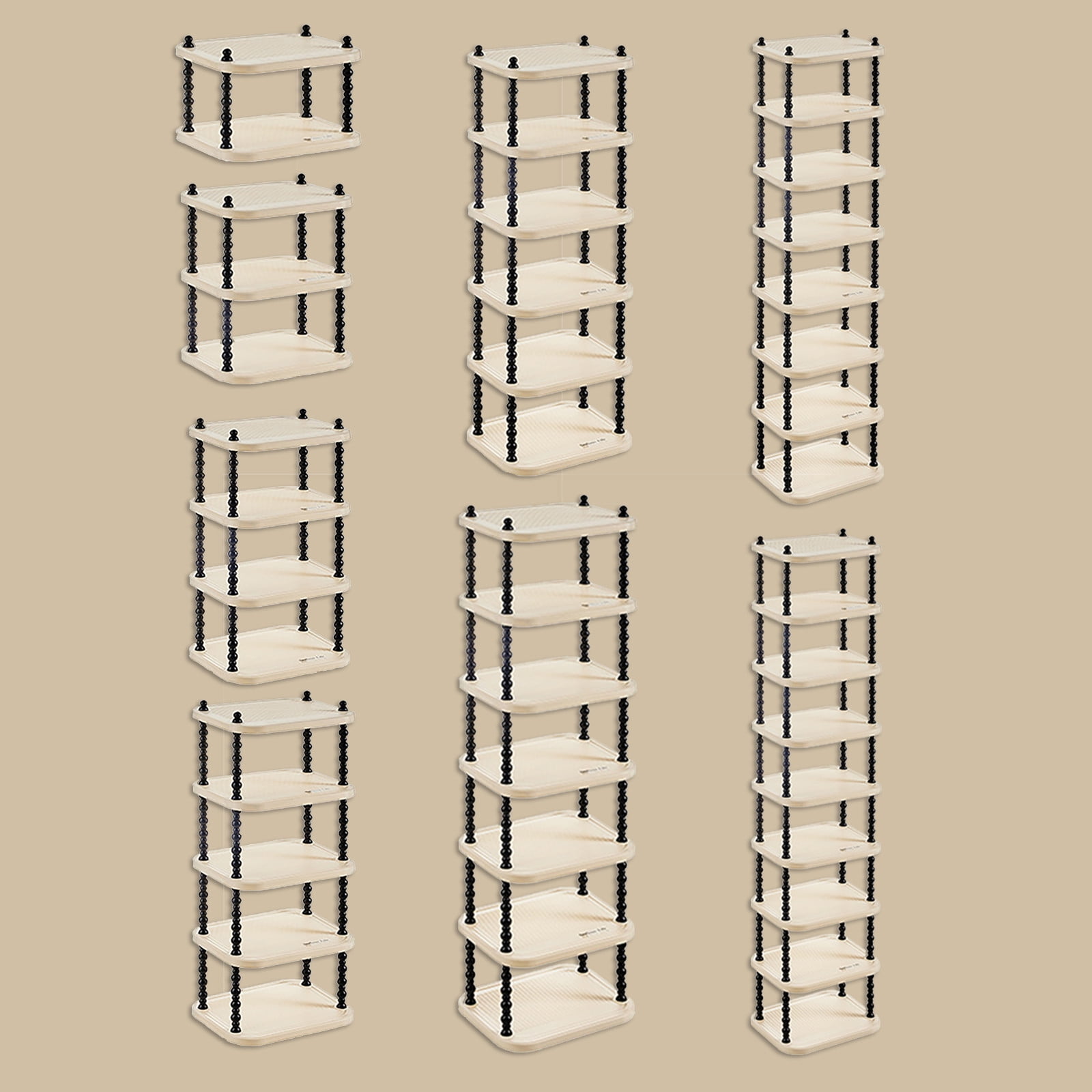 Xihbxyly Zapatero Multicapa, Fácil de Instalar, Plástico Duradero