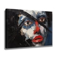 thumbnail image 2 of Abstract Decorative Painting Of Human Face Framed Gallery Poster Decorative Painting Canvas Wall Art Living Room Posters Bedroom Painting,Frame-style,12x18inch(30x45cm), 2 of 8