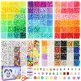 thumbnail image 1 of Kit Gionlion de 3550 cuentas tipo pony para hacer pulseras, 1 of 9