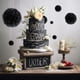 thumbnail image 3 of Cateissary 1 Uds. Conjunto de papel negro de 7,8 pulgadas para fiesta de cumpleaños pañuelos colgantes flores pompón bolas de flores de papel Kits de decoración para fiestas Negro 10 pulgadas, 3 of 6