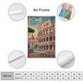 thumbnail image 2 of Retro Rome City Poster Vintage Italian City Tourism Art for Walls Print Poster, 2 of 8