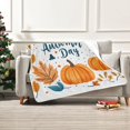 thumbnail image 7 of Yayeee Throw Blanket for Couch Soft Warm 60" x 80" Sofa Chair Bed Decoration, Pumpkins Pattern, 7 of 7