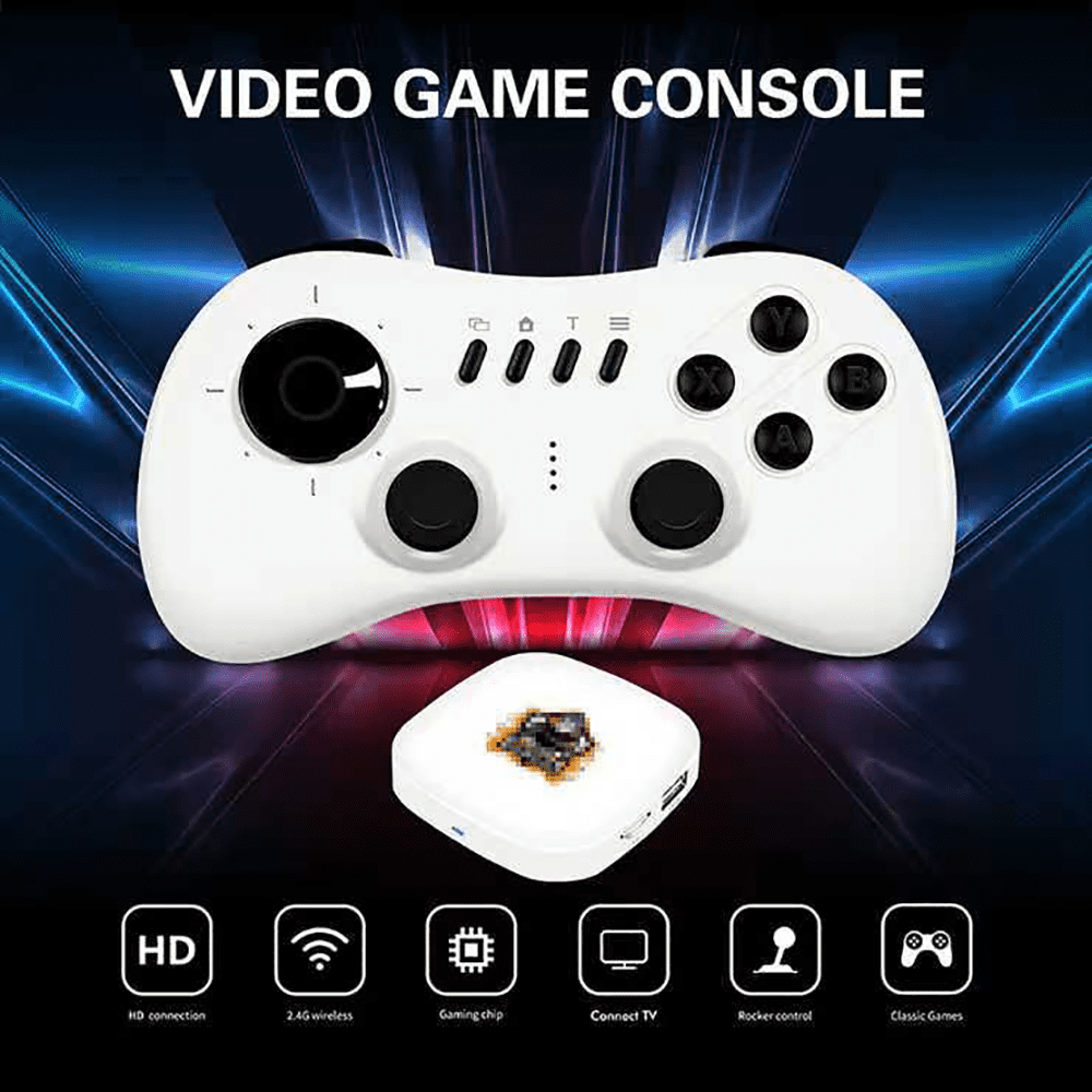 Salange Y1 Retro Game Box 64G Games Stick 2.4G Wireless Controller 4K Retro Classic Games