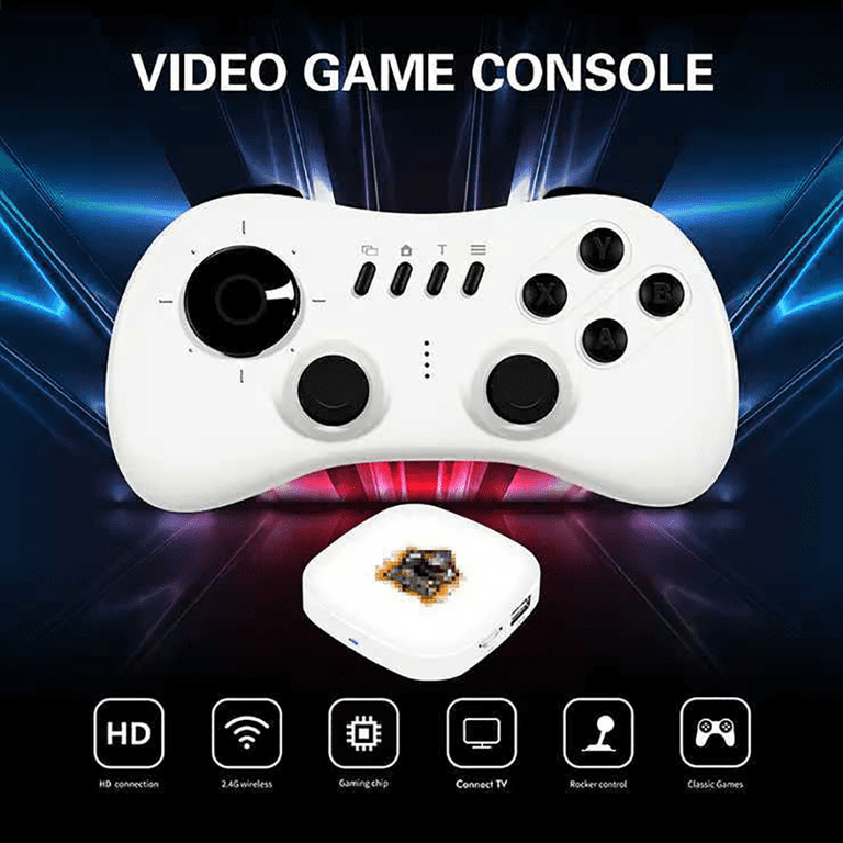 Console Da Gioco Retr&ograve; Wireless Con 12.000+ Giochi Integrati, Uscita 4K, Compatibile Con TV E Proiettore, Doppio Controller Senza Fili, 128GB, Plug &amp; Play