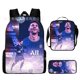 thumbnail image 1 of Conjunto de mochila infantil de 3 piezas con diseños de jugadores de fútbol para el colegio., 1 of 5