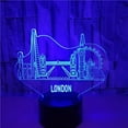 thumbnail image 3 of Uruzuo London Toys 3D Illusion Night Light Smart Touch Lamp, Creative RGB Led Lamps, Christmas Birthday Decorations Gifts for Boys and Girls, Party Decor, 16 Colors, 3 of 7