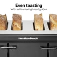thumbnail image 5 of Hamilton Beach 4-Slice Toaster, Wide Slots, Bagel Function, Toast Boost, & Crumb Tray, Stainless Steel, 5 of 11