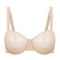 thumbnail image 5 of Sostén DELMIRA Cosnufy Balconette de Malla Transparente sin Relleno Beige 40D, 5 of 5