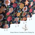 thumbnail image 6 of Pioneer Flower Floral Print Pattern Shower Curtain 72"x84" ,Bathroom Decorative Shower Curtains Set with 12 Hooks,Modern Waterproof Washable Shower Curtain, 6 of 6