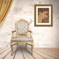thumbnail image 3 of Brown, Victoria 19x24 Gold Ornate Wood Framed with Double Matting Museum Art Print Titled - Wooden Moose, 3 of 4