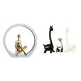 thumbnail image 1 of Estatua de niña,Estatuas de mujeres y niñas,figuritas decorativas elegantes,Escultura de arte abstracto,regalo creativo y moderno para el hogar.,Estatua de alce y ciervo,Estatua de jirafa de, 1 of 8