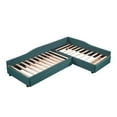 Euroco Upholstery LShaped Twin Size DayBed with Storage Drawer and
