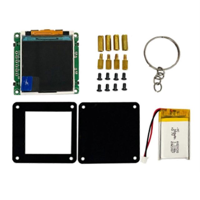 ESP32 C3 Desktop Small Ornaments 1.44 Inch LCD Display Carry-On Mini TV Portable Pendant Lvgl Spacem