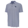 thumbnail image 2 of Men's Antigua Navy/White Tennessee Titans Twine Performance Polo, 2 of 3