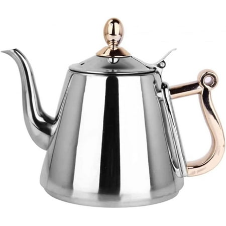 

UMMH Kettle Stovetop Whistling Teakettle Stainless Steel Tea Pots with Handle Mirror Finish Tea Warmer for Loose Leaf Tea Stove Top Induction 1.5 Liters