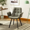 thumbnail image 2 of Porthos Home Valo Dining Chairs, Tufted PU Leather Upholstery (Set Of 2), 2 of 7