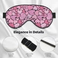 thumbnail image 2 of Rocae Sweet Heart for Mask for Women Men, Luxury Eye Cover Eye Shade with Adjustable Strap for Travel, Nap, Meditation, 2 of 7