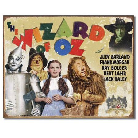 UPC 605279115624 product image for Wizard of Oz 70th Anniversary Retro Distressed Tin Sign (1562) | upcitemdb.com