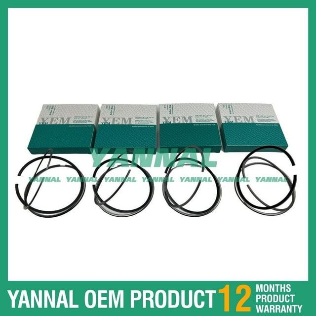4-piece 1104C-44T piston ring set STD suitable for Perkins M 1100 C compact excavator-