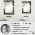 thumbnail image 4 of Designart "Feather Spiral in White and Blue IV" Abstract Geometric Oversized Wall Mirror - Modern Abstract Hallway Decorative Wall Mirrors - Multiple Color Options, 4 of 6