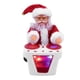 thumbnail image 1 of Navidad eléctrico Papá Noel juguete tambor muñeca música juguete decoración navideña regalo blanco, 1 of 14