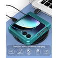 thumbnail image 6 of Case for Motorola Razr Plus 2023 (Razr+ 2023) with External Screen Protector Thin Hard PC Cover Phone Case for Moto Razr+ 2023 - Green+Glass, 6 of 13