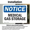 thumbnail image 3 of (2 Pack) Medical Gas Storage OSHA Notice Sign 24 Inch X 18 Inch Vinyl Label Decal Sticker Weather Resistant, UV Protected for Workplace, Business, and Construction Site, Made in the USA, 3 of 7