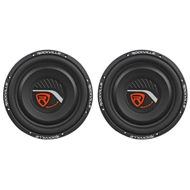 2 Rockville W12T4S4 12" Shallow Mount 1400w Car Subwoofers, CEA Compliant, 4-Ohm