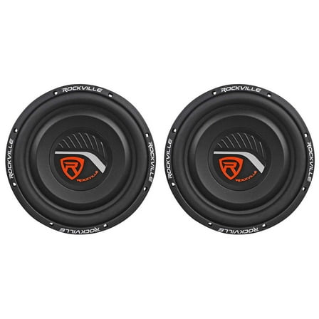 2 Rockville W12T4S4 12" Shallow Mount 1400w Car Subwoofers, CEA Compliant, 4-Ohm