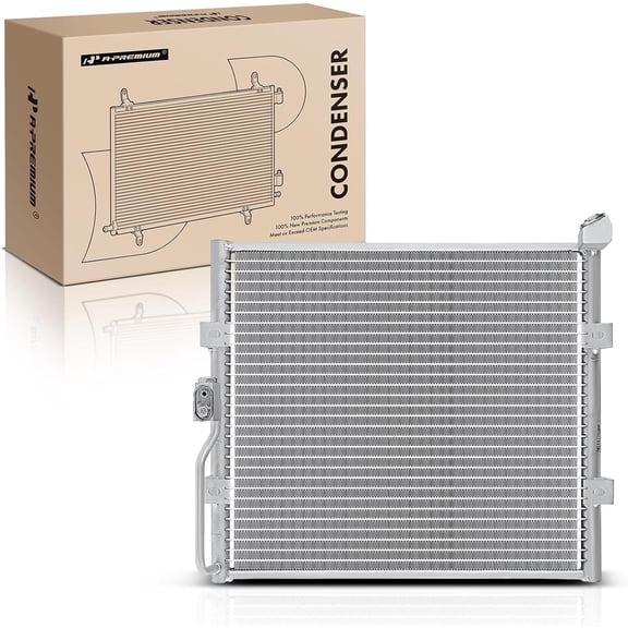 A-Premium Air Conditioning A/C Condenser Compatible with Honda Civic 1992-1993, Civic del Sol 1993-1993, 1.5L 1.6L, Replace# 4365, 8846016260