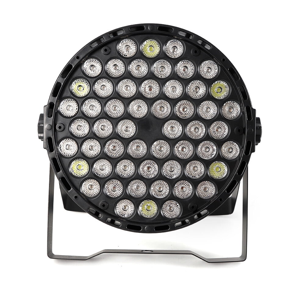 8Pcs LED Stage Lighting 54X3W RGBW Flat Par Can Lamp DJ Disco Party Lights DMX Sound Activated Stage Effect Light for Dance Music Festival Wedding Home Uplighting