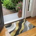 thumbnail image 2 of Gray and Gold Marble Ink Waves Pattern Door Rugs,Washable Non Slip Door Mats Indoor,Decorative Door Mats,Entry Mat Indoor for Entrance,Bedroom,Kitchen,Bathroom,17"x30", 2 of 6