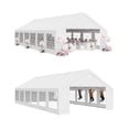 thumbnail image 5 of Dateyes 40*20FT Party Tent,Heavy Duty Outdoor Awning Tent,with Removable Sidewalls, Commercial Wedding Big Tent,Carport, BBQ,UV 50+, Waterproof, White, 5 of 9