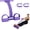 Purple+Handle, variant on Pedal Resistance Band with Handle, 2026 New Upgrate 8 Tube Exercise Band 3‑in‑1 Multi-Function for Foot Pedal Pull, Back Stretch & Chest Expand, Portable Latex Fitness