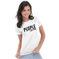 thumbnail image 4 of Funny People Not A Fan Sarcastic Joke Womens Fitted Plus Size Graphic Tee Brisco Brands 2X, 4 of 6
