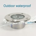 thumbnail image 3 of Led Recessed Spotlight Outdoor Terrace Slim 3w Led Recessed Spotlight Outdoor Ip68 Waterproof Stainless Steel Light Body-warm Light, 3 of 5