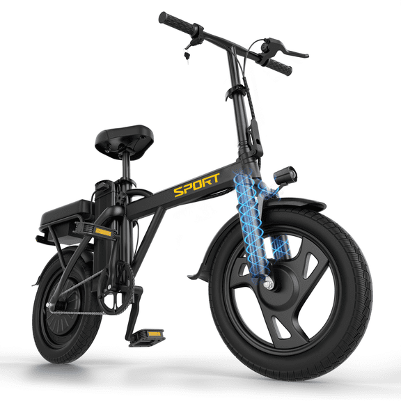 VOLTVOGUE VV-14 Adult Electric Bike, 14" Fat Tire Ebike, 500W Motor, 48V 9Ah 432Wh Battery, Speeds Up to 20 MPH, Class 2 electric Bicycle, UL 2849 Certified, Recommended Age 16