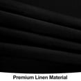 thumbnail image 5 of decorUhome Linen Rectangle Tablecloth 60x120 inch, Stain and Wrinkle Resistant Washable Table Cloth, Decorative Waterproof Fabric Table Cover for Dining Party, Black, 5 of 8