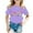 T10-Purple, variant on Rhuody Girl Tops Back To School Short Sleeve Cartoon Letter Pattern O Neck Tee 8-9 Years Black