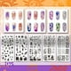 thumbnail image 3 of Juego de 5 placas para estampar uñas con diseño de calabaza. Plantillas de acero inoxidable para estampar uñas., 3 of 7