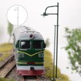 thumbnail image 3 of ziyahi Model Train Lamppost with Ladder Home Landscape Decorations LED Railway Light Miniature Single-Head Track Lamp Table Toys Gray（Scale 1:50） Gray（Scale 1:50）, 3 of 6