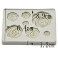 thumbnail image 3 of Silicone Molds Rose Flower Fondant Tools Chocolate, 3 of 6