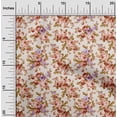 thumbnail image 2 of oneOone Cotton Cambric Rose Brown Fabric Floral Sewing Material Print Fabric By The Yard 42 Inch Wide, 2 of 5