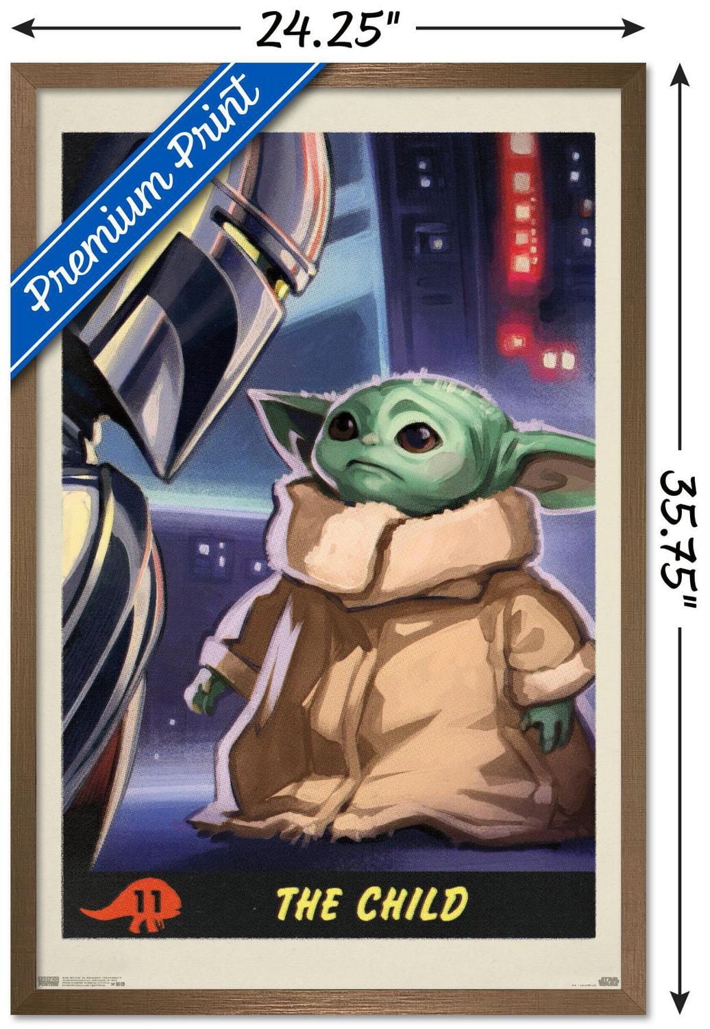 Star Wars: The Mandalorian - Child Number 11 Wall Poster, 22.375" x 34"