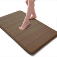 thumbnail image 1 of ZHAOCHENG Alfombrilla de baño suave de espuma viscoelástica, 15,75 x 23,62 pulgadas, color marrón, 1 of 1