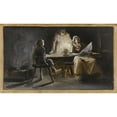 thumbnail image 2 of Albert Guillaume Démarest 14x10 Gold Ornate Wood Frame and Double Matted Museum Art Print Titled - The Brouse Nychol Family (1889), 2 of 4