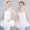 c01White, variant on LNWUY (2-13 Years) Children's Dance Dress Girls Toddler Gymnastics Practice Clothes Children's Performance Clothes Bustle Skirt White 140