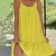 thumbnail image 4 of Vestido camisola con estampado floral Vestido sin mangas de verano Vestido con tirantes que combina con todo con cuello en U, 4 of 4