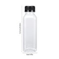 thumbnail image 2 of Plastic Juices Bottle Reusable Transparent Clear Beverage Containers With Lids For Juices Drinking Tea Milk Water Fridge Storage, 2 of 6